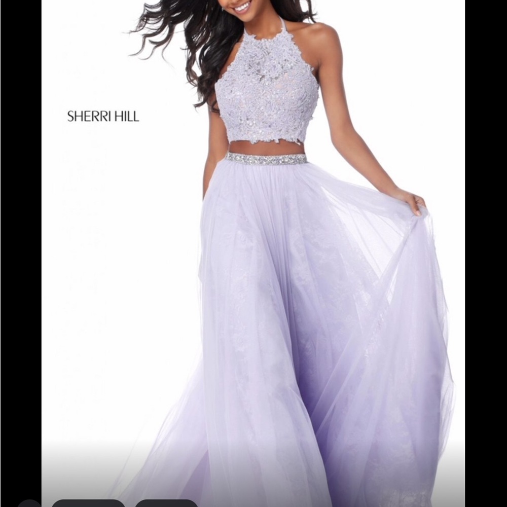 Lilac Sherri Hill #51924. Size 4
